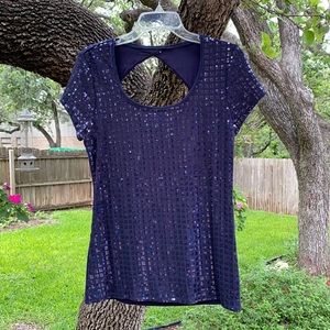 WHBM Sequined Tee